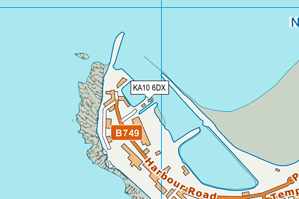 KA10 6DX map - OS VectorMap District (Ordnance Survey)