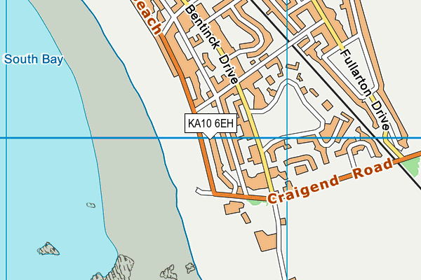 KA10 6EH map - OS VectorMap District (Ordnance Survey)