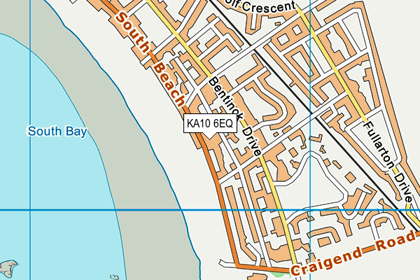 KA10 6EQ map - OS VectorMap District (Ordnance Survey)