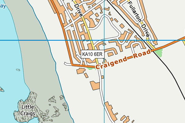 KA10 6ER map - OS VectorMap District (Ordnance Survey)