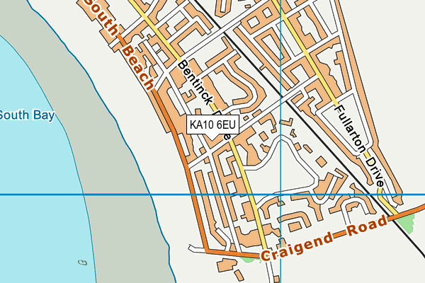 KA10 6EU map - OS VectorMap District (Ordnance Survey)