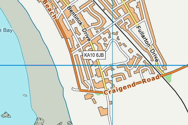 KA10 6JB map - OS VectorMap District (Ordnance Survey)