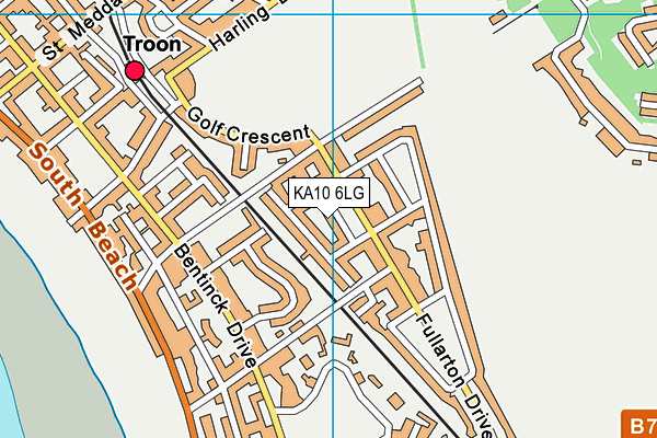 KA10 6LG map - OS VectorMap District (Ordnance Survey)