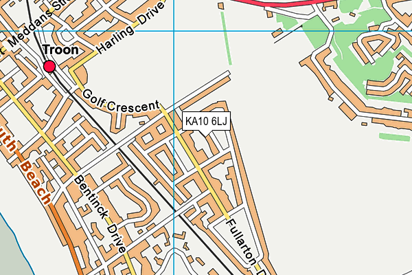 KA10 6LJ map - OS VectorMap District (Ordnance Survey)