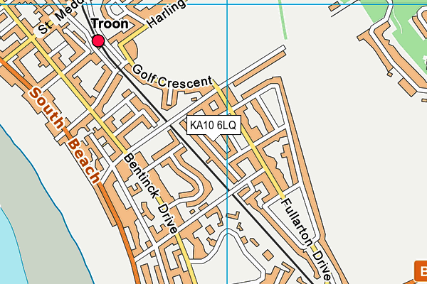 KA10 6LQ map - OS VectorMap District (Ordnance Survey)