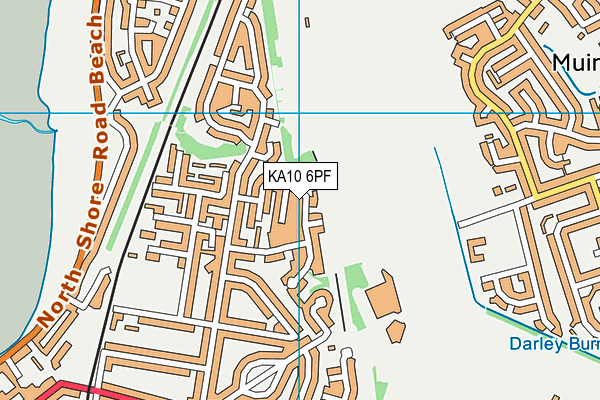 KA10 6PF map - OS VectorMap District (Ordnance Survey)