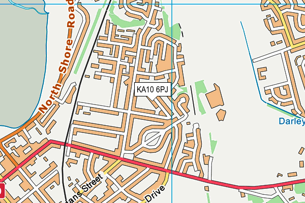 KA10 6PJ map - OS VectorMap District (Ordnance Survey)