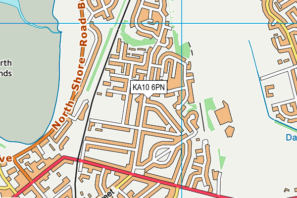 KA10 6PN map - OS VectorMap District (Ordnance Survey)