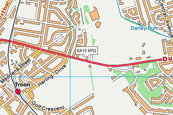 KA10 6PQ map - OS VectorMap District (Ordnance Survey)