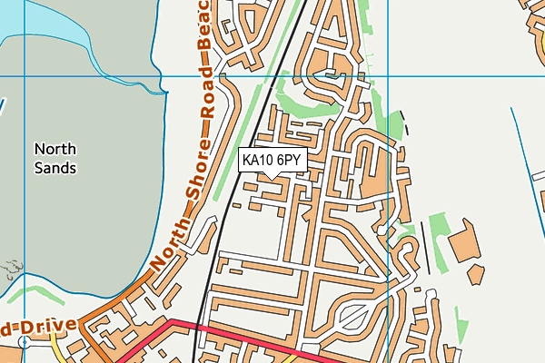 KA10 6PY map - OS VectorMap District (Ordnance Survey)