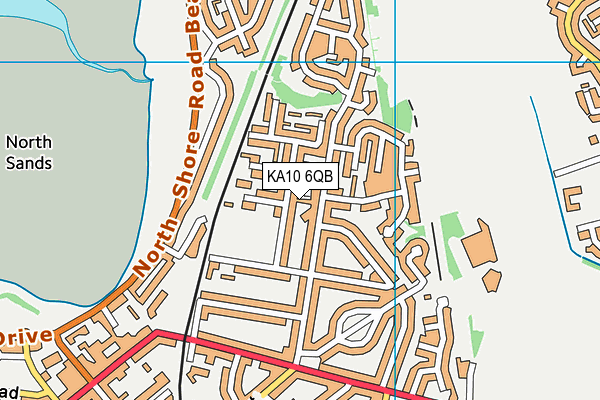 KA10 6QB map - OS VectorMap District (Ordnance Survey)