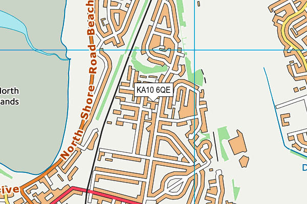 KA10 6QE map - OS VectorMap District (Ordnance Survey)