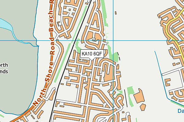 KA10 6QF map - OS VectorMap District (Ordnance Survey)