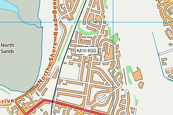 KA10 6QG map - OS VectorMap District (Ordnance Survey)