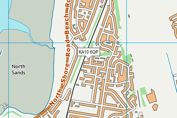 KA10 6QP map - OS VectorMap District (Ordnance Survey)