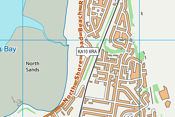 KA10 6RA map - OS VectorMap District (Ordnance Survey)