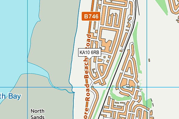 KA10 6RB map - OS VectorMap District (Ordnance Survey)