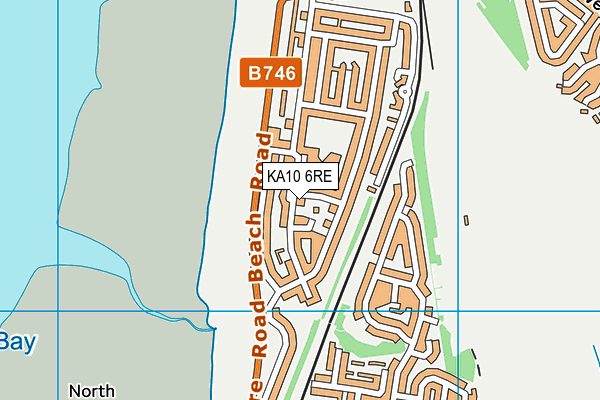 KA10 6RE map - OS VectorMap District (Ordnance Survey)