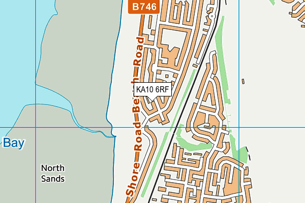 KA10 6RF map - OS VectorMap District (Ordnance Survey)