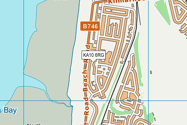 KA10 6RG map - OS VectorMap District (Ordnance Survey)