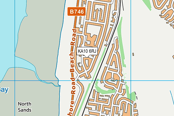 KA10 6RJ map - OS VectorMap District (Ordnance Survey)