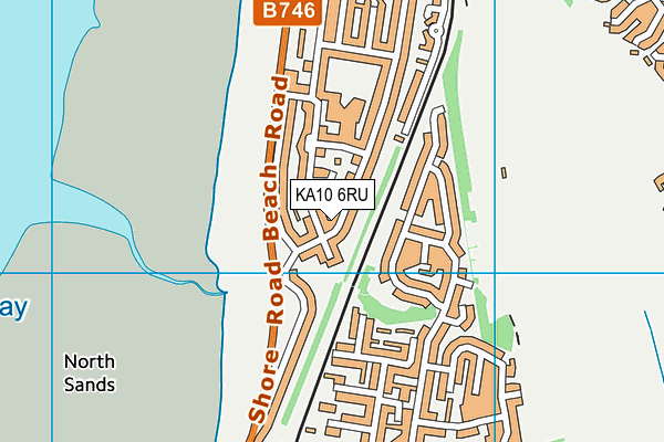 KA10 6RU map - OS VectorMap District (Ordnance Survey)