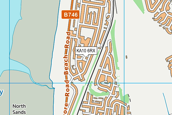 KA10 6RX map - OS VectorMap District (Ordnance Survey)