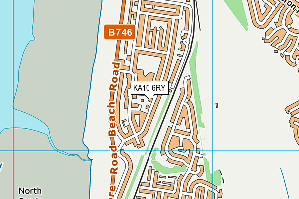 KA10 6RY map - OS VectorMap District (Ordnance Survey)