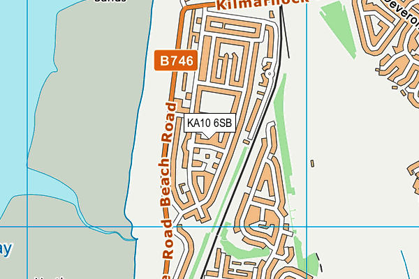 KA10 6SB map - OS VectorMap District (Ordnance Survey)