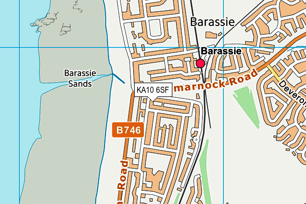 KA10 6SF map - OS VectorMap District (Ordnance Survey)