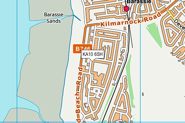 KA10 6SH map - OS VectorMap District (Ordnance Survey)