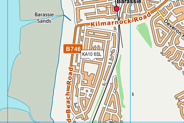 KA10 6SL map - OS VectorMap District (Ordnance Survey)