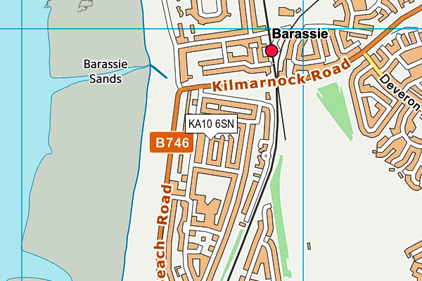 KA10 6SN map - OS VectorMap District (Ordnance Survey)