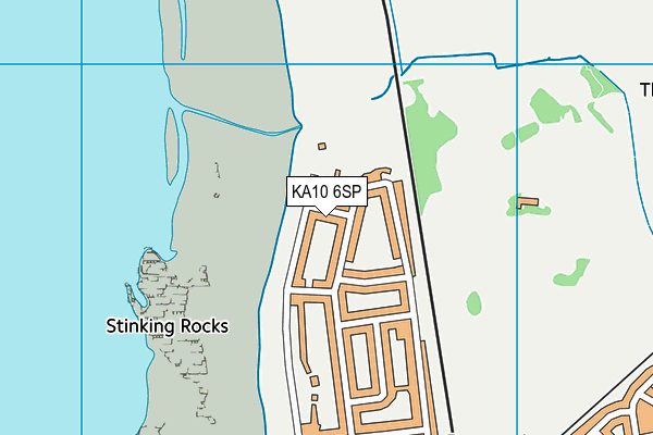 KA10 6SP map - OS VectorMap District (Ordnance Survey)