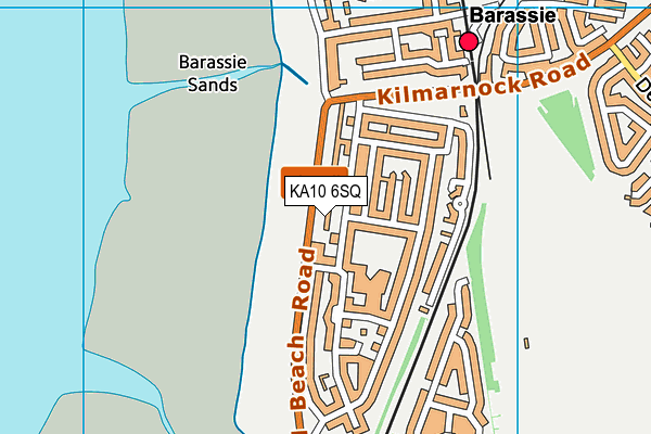KA10 6SQ map - OS VectorMap District (Ordnance Survey)