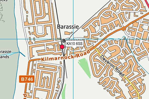 KA10 6SS map - OS VectorMap District (Ordnance Survey)