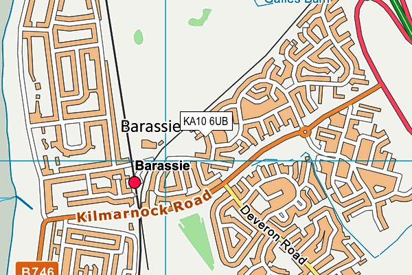 KA10 6UB map - OS VectorMap District (Ordnance Survey)