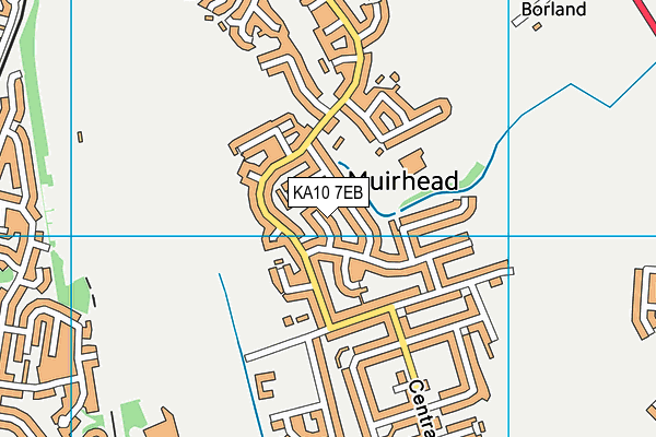 KA10 7EB map - OS VectorMap District (Ordnance Survey)