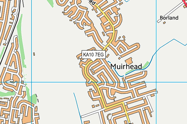 KA10 7EG map - OS VectorMap District (Ordnance Survey)