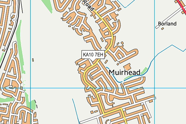 KA10 7EH map - OS VectorMap District (Ordnance Survey)