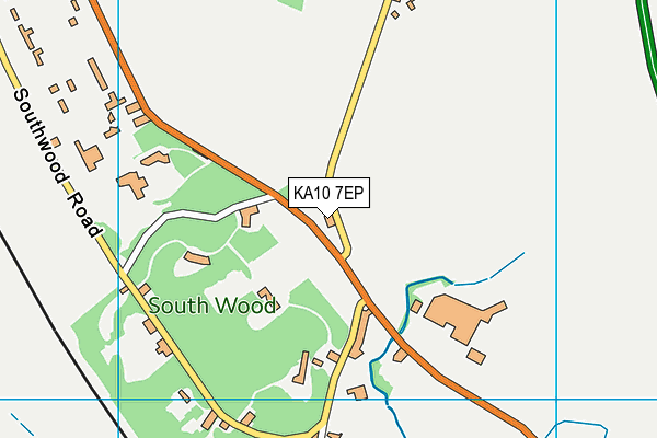 KA10 7EP map - OS VectorMap District (Ordnance Survey)