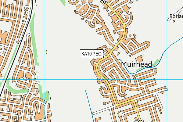KA10 7EQ map - OS VectorMap District (Ordnance Survey)