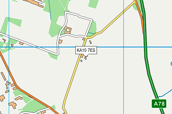 KA10 7ES map - OS VectorMap District (Ordnance Survey)
