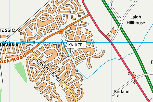 KA10 7FL map - OS VectorMap District (Ordnance Survey)