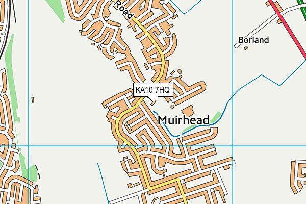 KA10 7HQ map - OS VectorMap District (Ordnance Survey)