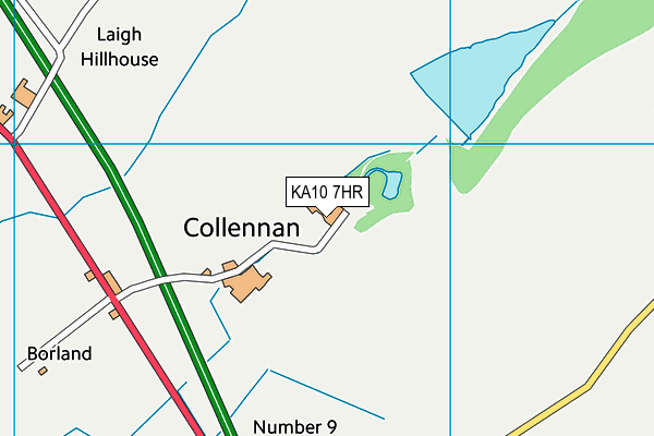 KA10 7HR map - OS VectorMap District (Ordnance Survey)