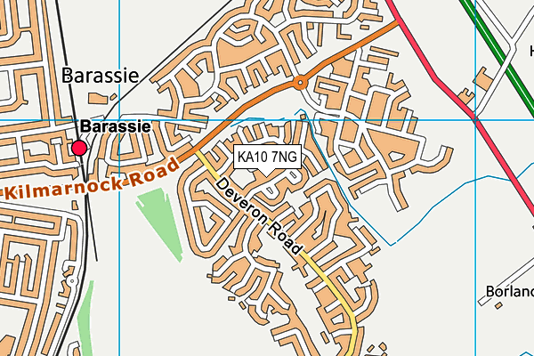 KA10 7NG map - OS VectorMap District (Ordnance Survey)