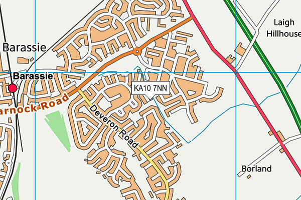 KA10 7NN map - OS VectorMap District (Ordnance Survey)