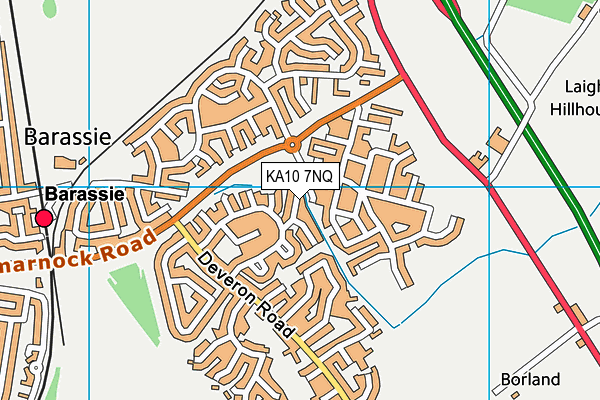 KA10 7NQ map - OS VectorMap District (Ordnance Survey)