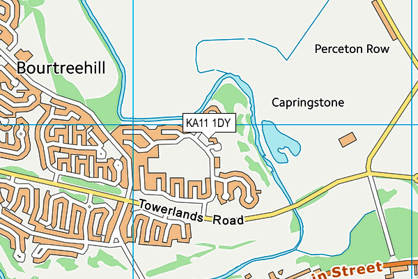 KA11 1DY map - OS VectorMap District (Ordnance Survey)